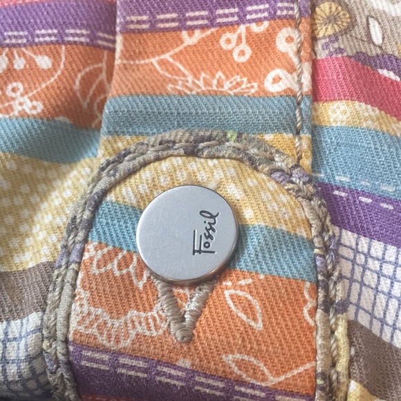 Fossil Canvas Multicolored Handbag - Picture 4 of 5